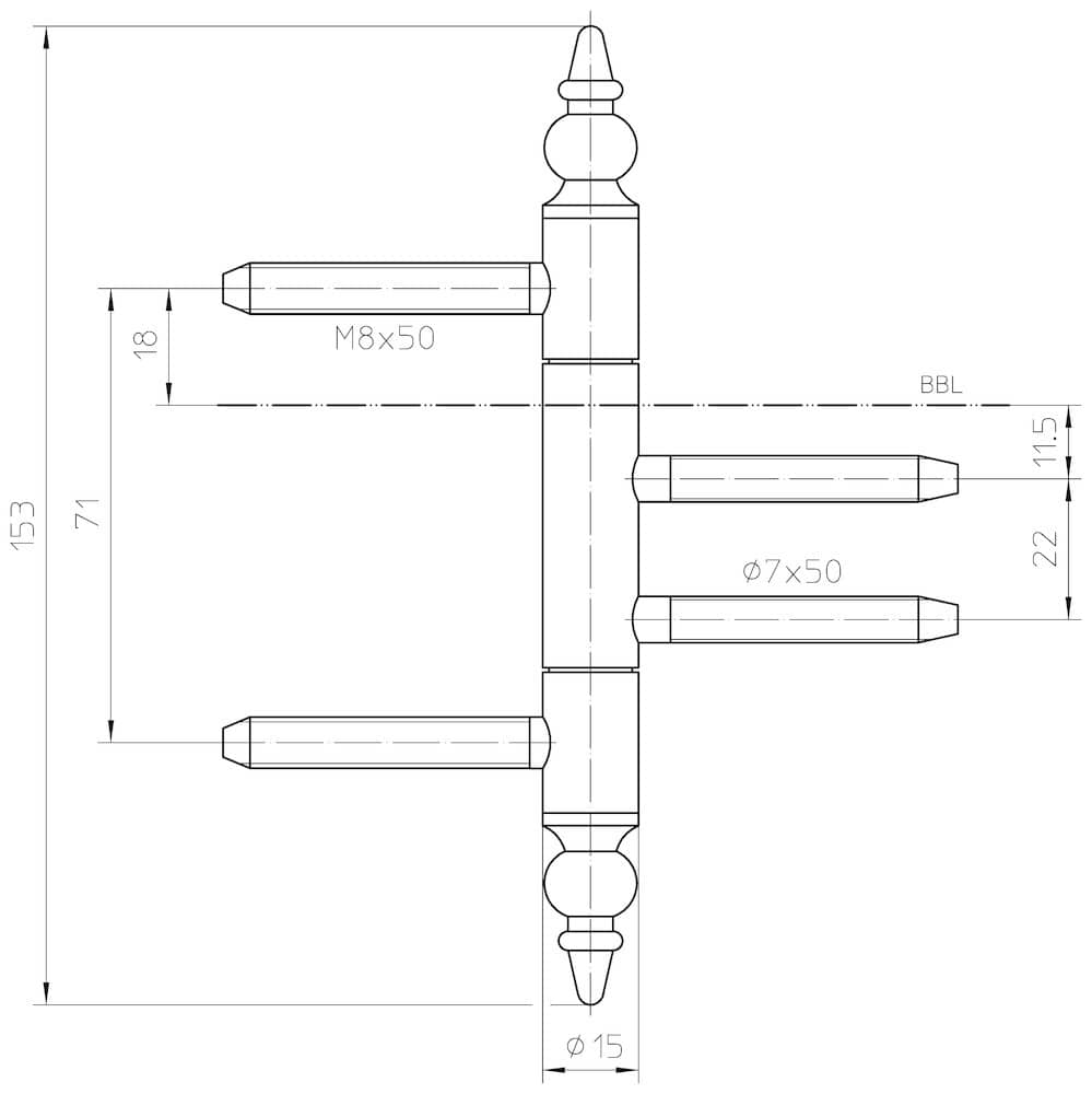 SIMONSWERK Einbohrband VARIANT® V 4426 WF ZK,