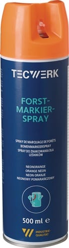 TECWERK Forstmarkierspray neonorange 500ml Spraydose TECWERK