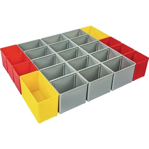 BS SYSTEMS Einteilungsset I3 iB 72 B349xT265xH63mm blau/gelb/orange/rot/grün/grau
