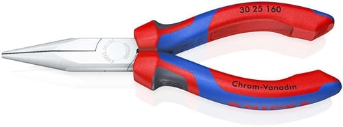 KNIPEX Langbeckzange Gesamt-L.160mm Form 2 Kopf verchr.lang,flach-rund Comfort-Griff
