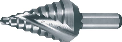 RUKO Stufenbohrer Bohrber.4-20mm HSS Spiralnut Gesamt-L.58mm Z.2 Stufen 9 RUKO