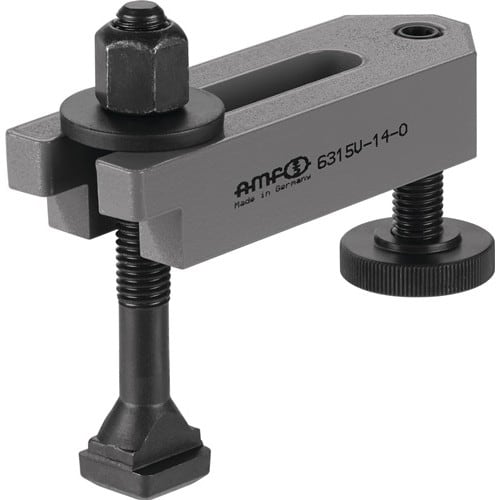 AMF Spanneisen Nr.6315V f.T-Nut 22mm L.200mm Spannschraube M20x22x160mm AMF