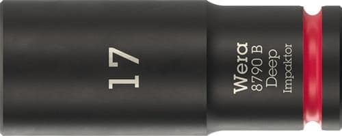 WERA Steckschlüsseleinsatz 8790 B Impaktor Deep 3/8 Zoll 17mm L.63mm WERA