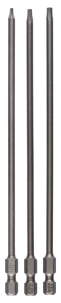BOSCH Schrauberbit-Set Extra-Hart, 3-teilig, T8, T10, T15, 152 mm