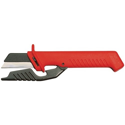 KNIPEX Kabelmesser L.185mm Klingen-L.50mm m.Schutzkappe VDE KNIPEX
