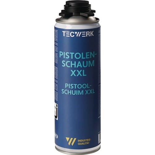 TECWERK 1K-Pistolenschaum XXL 500ml B2 grau o.Einw.-Handsch.Dose TECWERK