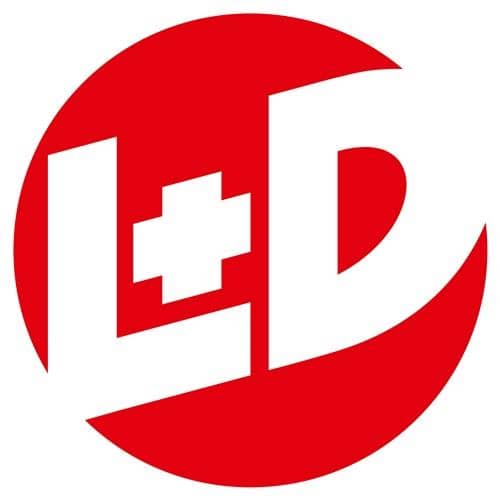 L+D Forstschutzhose Komfort Gr.50 neongelb/rot