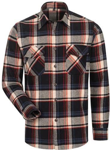 Hemd TURRELL Gr.S schwarz/marine/beige/rot kariert CRAFTLAND