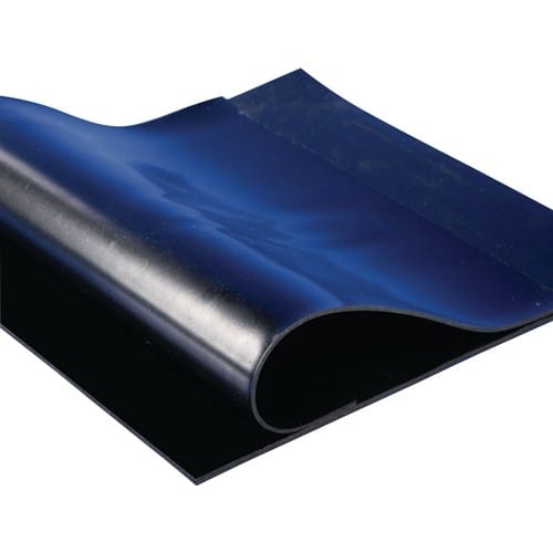 MÖLLER Gummiplatte B.1,20m L.10m D.3mm schwarz NR/SBR o.Gewebeeinlage Rl.MÖLLER