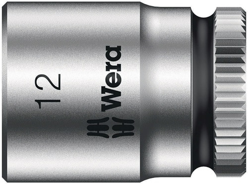 WERA Steckschlüsseleinsatz 8790 HMA Außen-6-kant SW12mm L.23mm 4-kt1/4Zoll CV verchr.