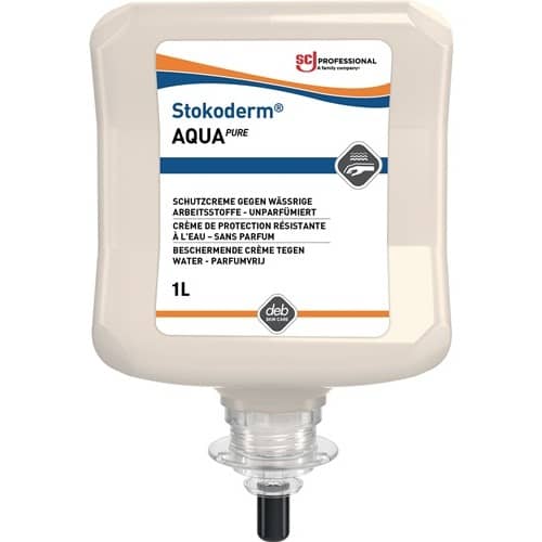 SC JOHNSON PROFESSIONAL Hautschutzcreme Stokoderm® Aqua PURE 1l unparfümiert weiß Kartusche