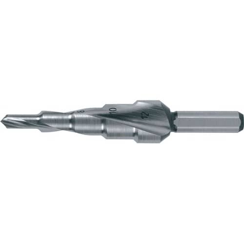 RUKO Stufenbohrer Bohrber.4-12mm HSS Spiralnut Z.2 Stufen 5 RUKO
