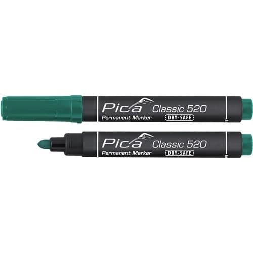 PICA Permanentmarker Classic grün Strich-B.1-4mm Rundspitze PICA