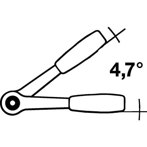 WERA D.-Knarre Zyklop Metal push 1/4 Zoll 38 Z.L.141mm
