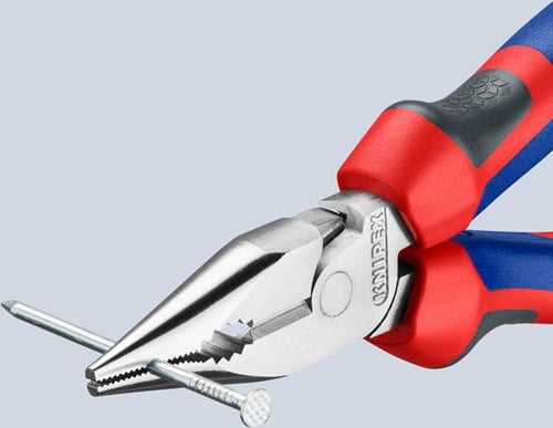 KNIPEX Spitzkombizange L.145mm verchr.Comfort-Griff verchr.KNIPEX