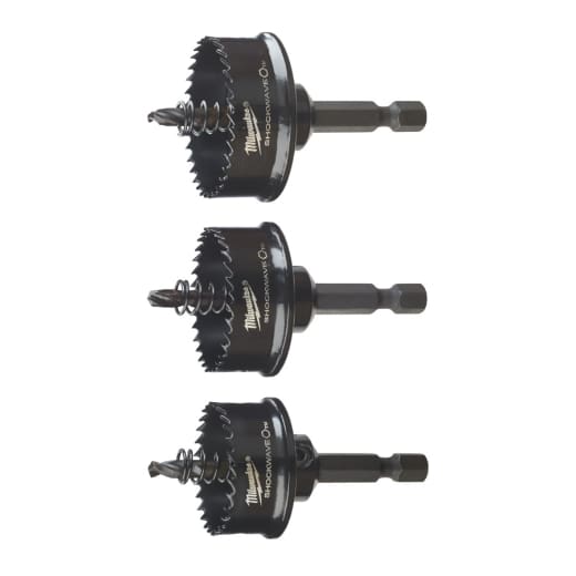 MILWAUKEE 22 / 29/ 35 mm SHOCKWAVE Lochsägen-Set 3-teilig
