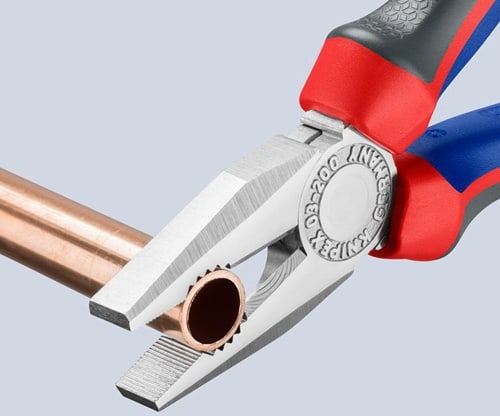KNIPEX Kombizange L.200mm verchr.Comfort-Griffe KNIPEX