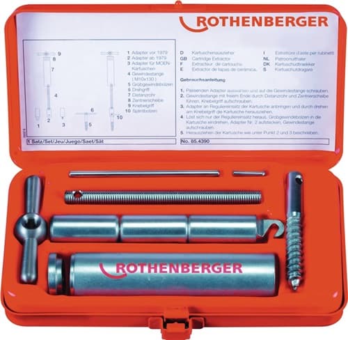 ROTHENBERGER Kartuschenauszieher-Set 9-tlg. ROTHENBERGER