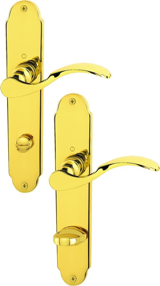 HOPPE® Drückergarnitur mit Langschild Caracas M112SLN/2021, Messing 11539057