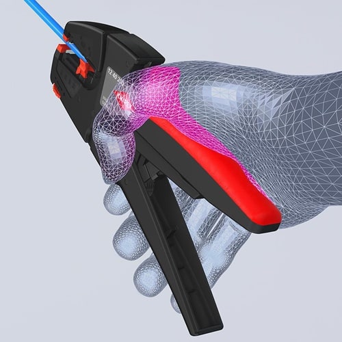 KNIPEX Automatikabisolierzange L.200mm 0,03-10 (AWG 32-7) mm² KNIPEX