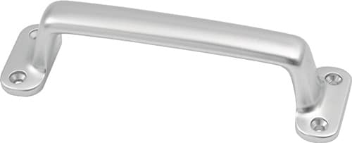 HERMETA Handgriff A.26mm L.140mm B.38mm Alu-Guss silberf.elox.Löcher 4,D.3,7mm HERMETA