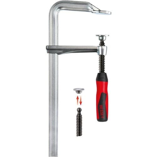 BESSEY Ganzstahlschraubzwinge GZ-2K Spann-W.160mm A.80mm 2-K-Griff BESSEY