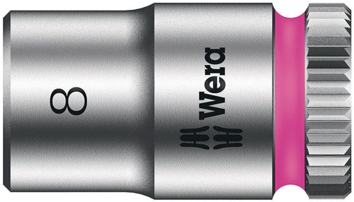 WERA Steckschlüsseleinsatz 8790 HMA Außen-6-kant SW8mm L.23mm Vierkant1/4Zoll CV Wera