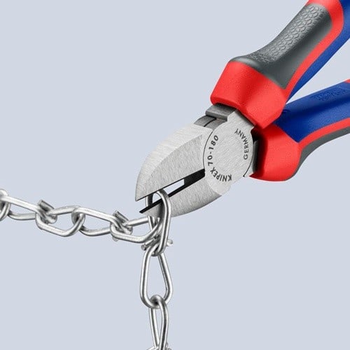 KNIPEX Seitenschneider L.180mm Kopf pol.Comfort-Griffe max.2,5mm KNIPEX