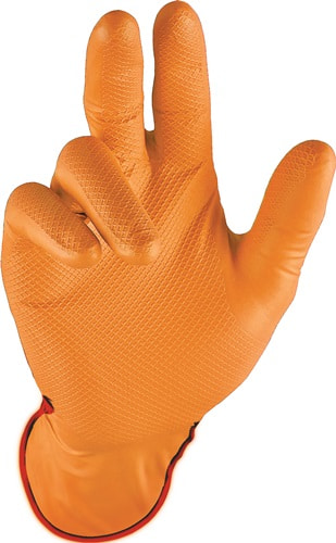 STRONGHAND Einw.-Handsch.Grip Orange Gr.11 orange Nitril 50 St./Box