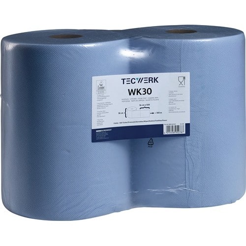 TECWERK Putztuch WK 30 L.ca.360 mmxB.ca.380mm blau 3-lagig,volumengeprägt TECWERK
