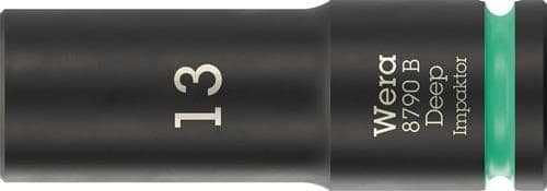 WERA Steckschlüsseleinsatz 8790 B Impaktor Deep 3/8 Zoll 13mm L.63mm WERA
