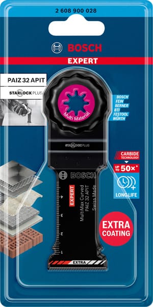BOSCH EXPERT MultiMax PAIZ 32 APIT Blatt für Multifunktionswerkzeuge, 32 mm. Für oszillierende Multifunktionswerkzeuge