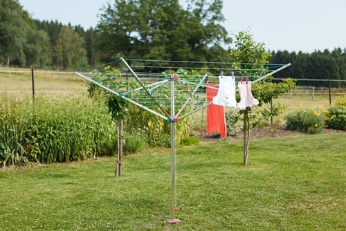 BLOME Wäschespinne Alustar H.188cm Kantenlänge 188cm Rohr-D.40mm Alu.BLOME