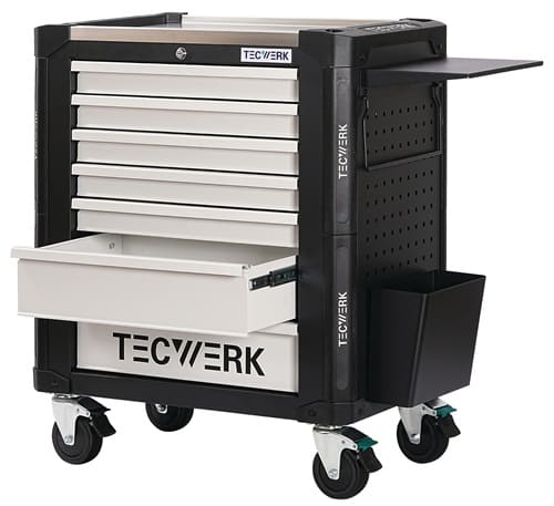 TECWERK Wkz.wagen PROFI 2.0 B845xT515xH1015mm 650kg 7 Schubl.Stahlbl.TECWERK