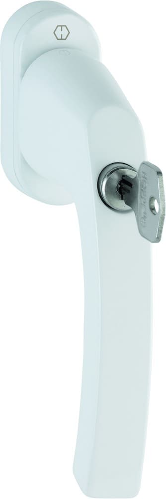 HOPPE® Fenstergriff absperrbar Luxembourg 099S/U52Z 200NM, ohne Schrauben, Aluminium 8133886