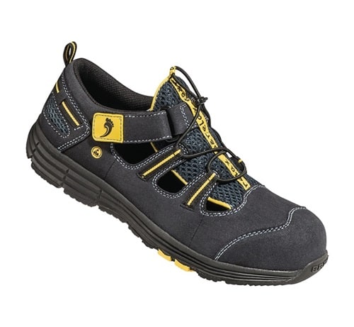BAAK Sicherheitssandale Rene2 Gr.42 blau/gelb Mikrofaser/Mesh S1P SRC ESD EN20345