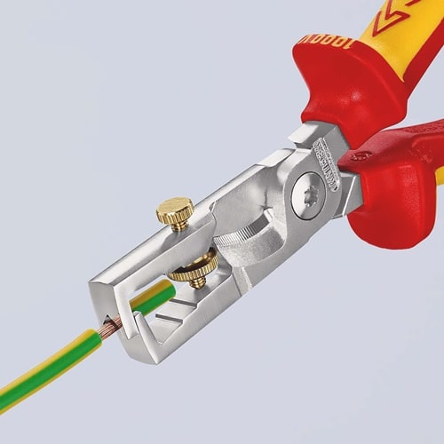 KNIPEX Abisolierzange StriX L.180mm VDE verchr.Mehrkomp.-Hüllen KNIPEX