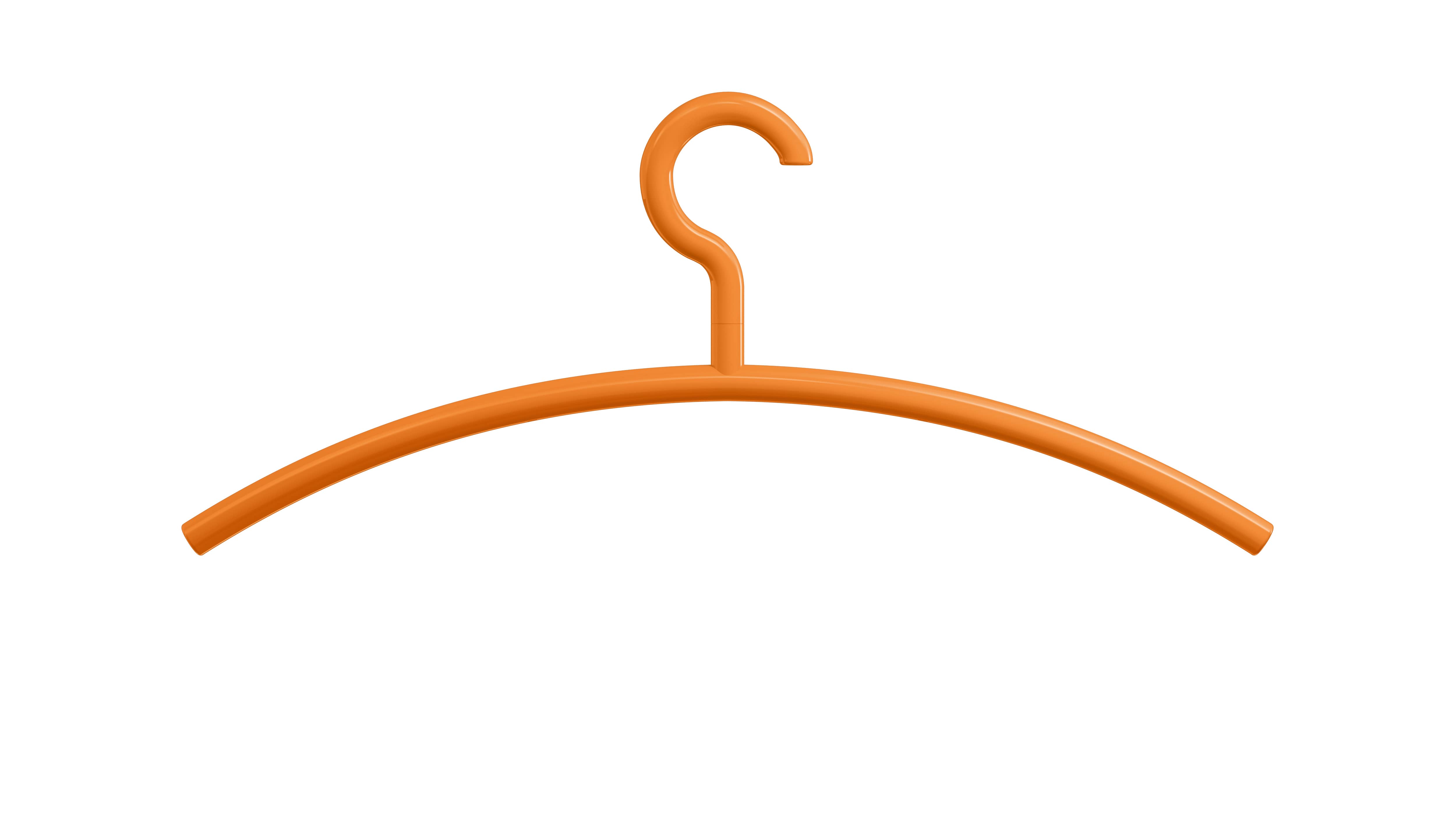 HEWI Kleiderbügel, System 111, drehbarer Haken, orange