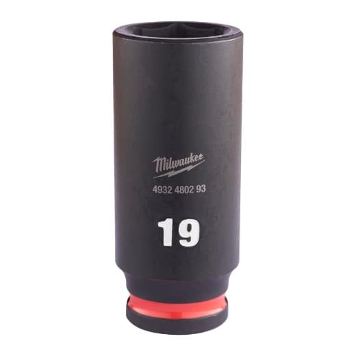 MILWAUKEE 19 x 65 mm SHOCKWAVE Schlagnuss 3/8" lang