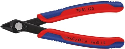 KNIPEX Elektronik-Seitenschneider Super-Knips® L.125mm Form 8 Facette ja,kl.brün.