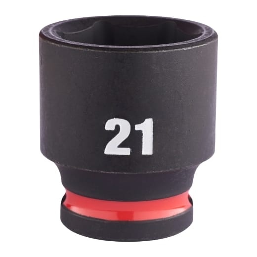 MILWAUKEE 21 x 34 mm SHOCKWAVE Schlagnuss 3/8" kurz