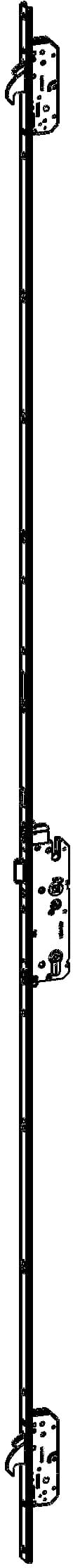 WINKHAUS Automatik Mehrfachverriegelung T-AV4DOR-U2418469L129P/40 A9 92/8 M2LSMC,