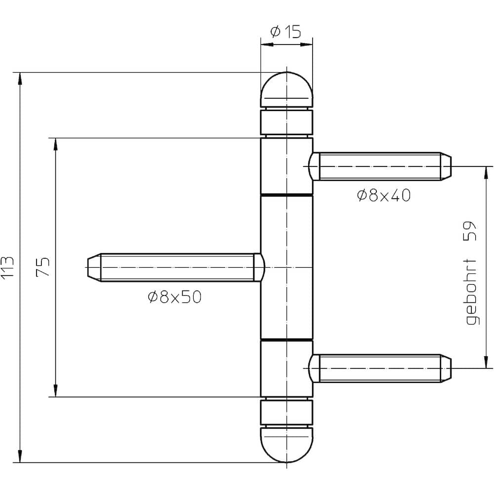 SIMONSWERK Einbohrband BAKA® C 1-15 WF Soft,
