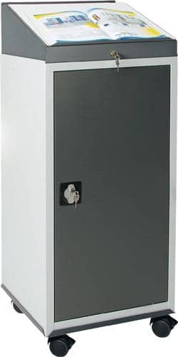 STUMPF Werkzeugschrankset m.Pultaufsatz H1310xB500xT500mm lichtgrau/grau STUMPF