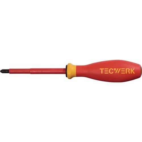 Schraubendreher Gr.PZD 2 Klingen-L.100mm VDE isol.TECWERK