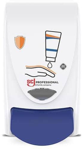 SC JOHNSON Spender Hautschutz PROLINE H235xB132xT117ca.mm 1l weiß/blau SC JOHNSON