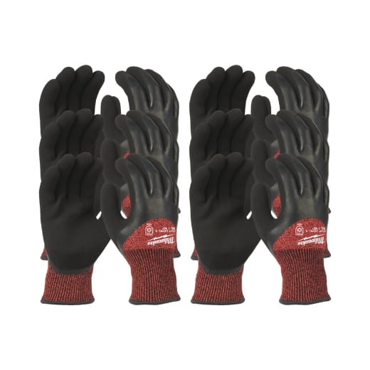 MILWAUKEE Größe 10 (XL) 12er Pack Kälte-Schnittschutzhandschuhe Klasse 3/C
