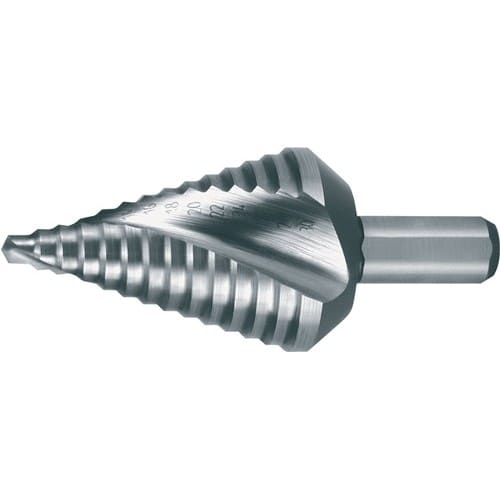 RUKO Stufenbohrer Bohrber.4-30mm HSS Spiralnut Gesamt-L.72mm Z.2 Stufen 14 RUKO
