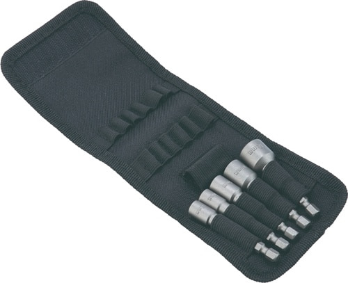 TECWERK Steckschlüsselsortiment 5-tlg.SW 6/7/8/10/13mm Antr.1/4 Zoll 6KT E6,3 TECWERK