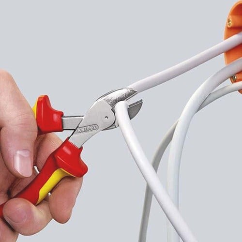KNIPEX Kompaktseitenschneider X-Cut® L.160mm VDE Mehrkomp.-Hüllen VDE KNIPEX